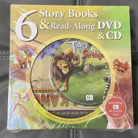 NEW CREATIVE KIDS - TALES FROM THE SERENGETI 6 STORY BOOKS + READ ALONG DVD & CD - Picture 2 of 5